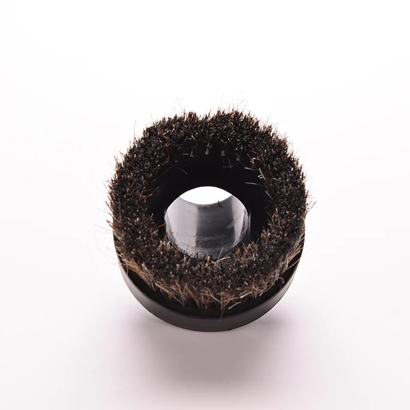 

1 Pc Convenient Dusting Brush Dust Tool Round Horse Hair Vacuum Cleaner Attachment Cleaning Brushes Black 32mm