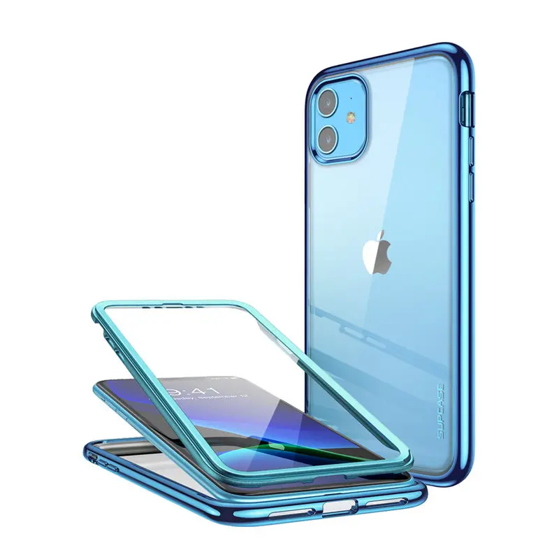 Чехол для iPhone 11 6,1() SUPCASE UB электро-металлический гальванический+ Гибридный чехол из ТПУ с встроенным защитным экраном