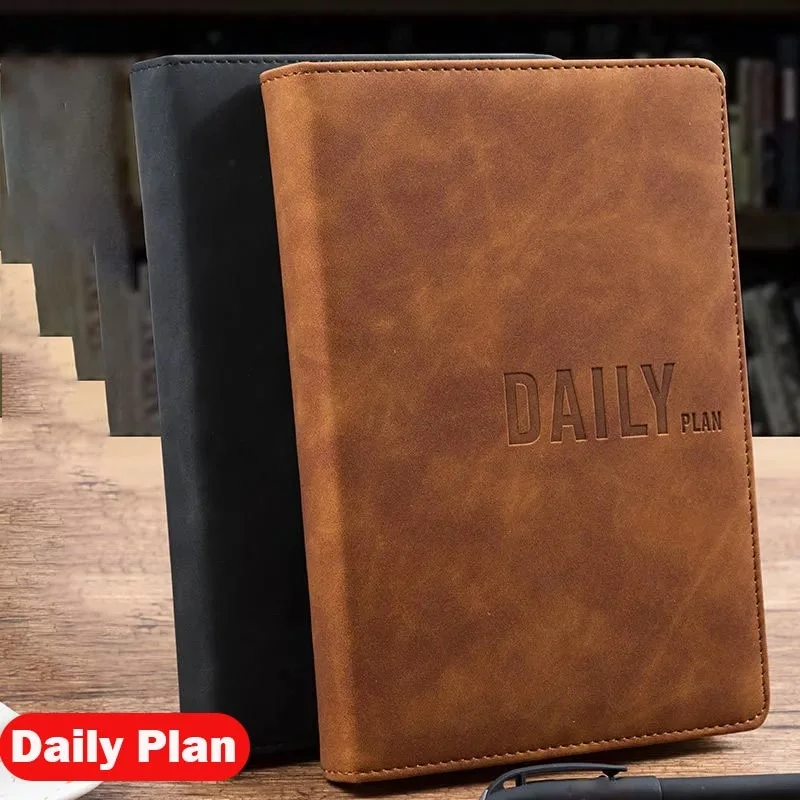 

Daily Plan Notebooks A5,Travelers Journals School Office Meeting Record 300pages Notepad with To-Do List Notes Agenda 2021