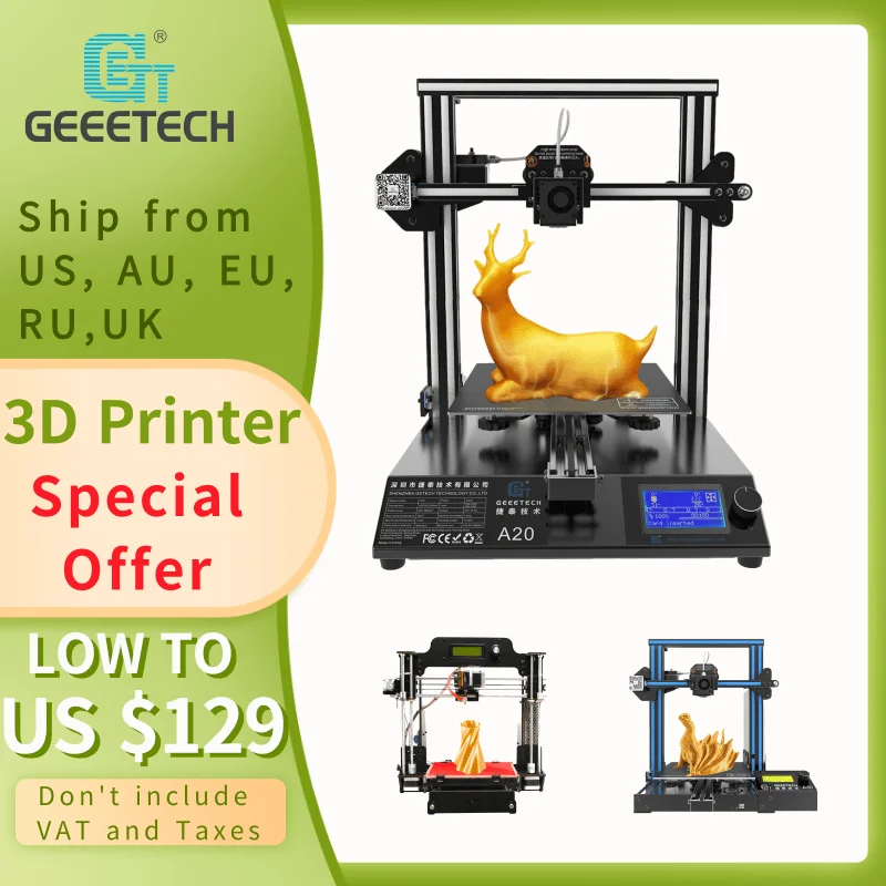 3D-принтер Geeetech FDM A10 A20 A20M A30 Pro W новая машина поддержка 3d-wi-Fi модуля EasyPrint высокая
