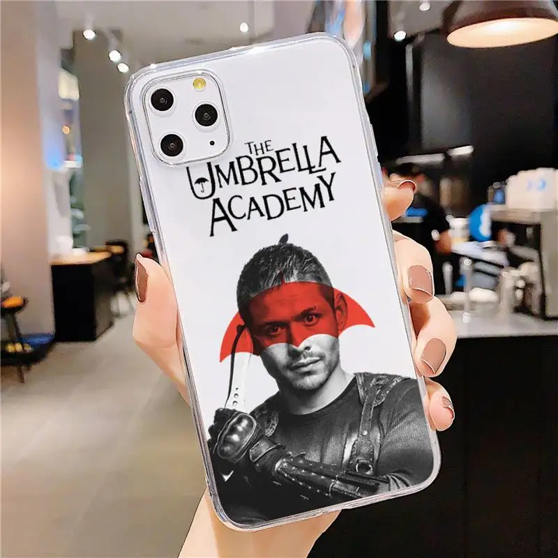 

The Umbrella Academy Phone Case Transparent soft For iphone 5 5s 5c se 6 6s 7 8 11 12 plus mini x xs xr pro max