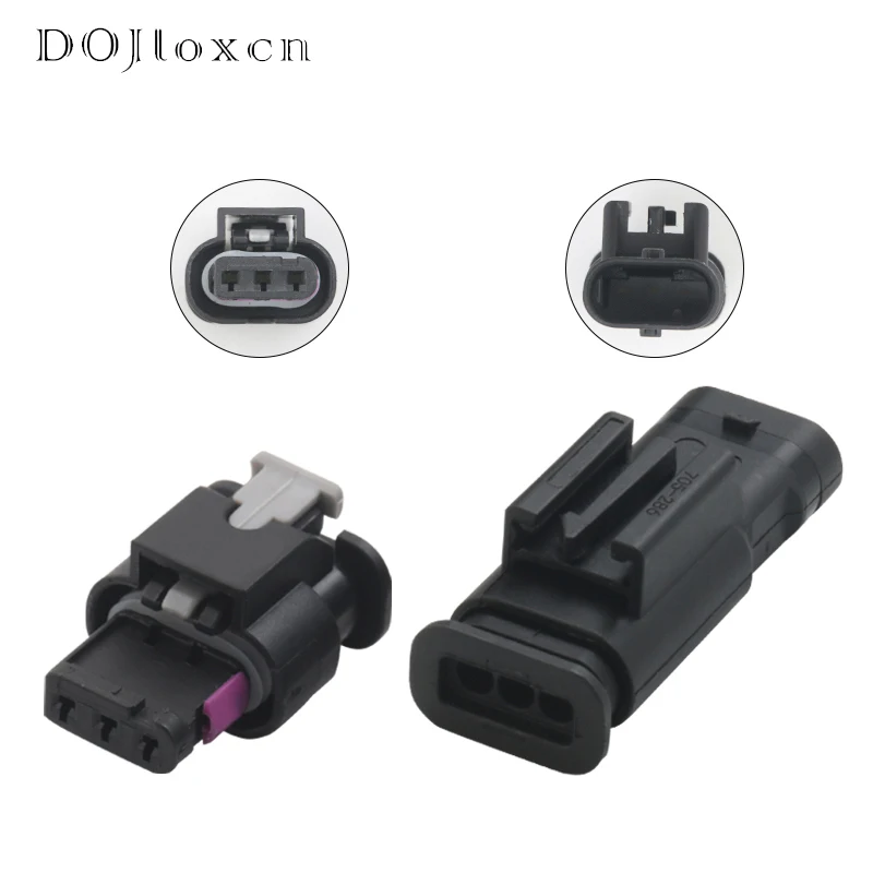 

1/5/10/20 Sets 3 Pin AMP Electronic Automotive Waterproof Connector 1718653-1 For VW Audi 4F0973703A /4F0973703