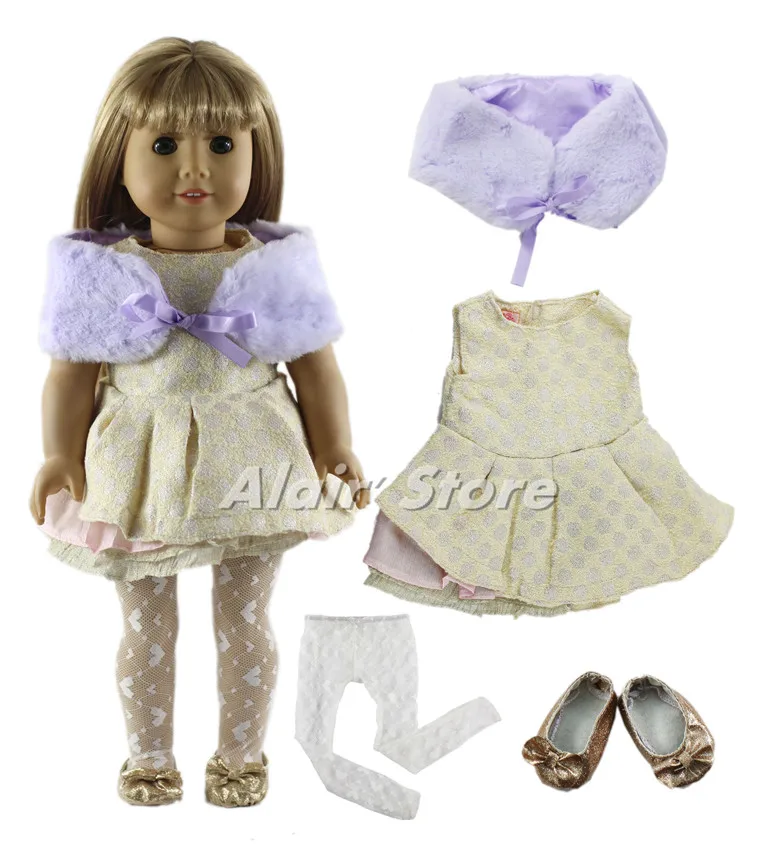 1 комплект красивое платье принцессы наряд кукольная одежда для 18 дюймов