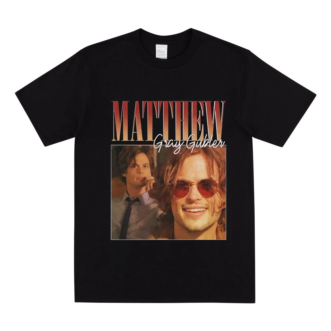 

Vintage Matthew Gray Gubler T-shirt Retro Criminal MInds Shirt Spencer Reid Tv Show Inspired Tee Gift for Fans