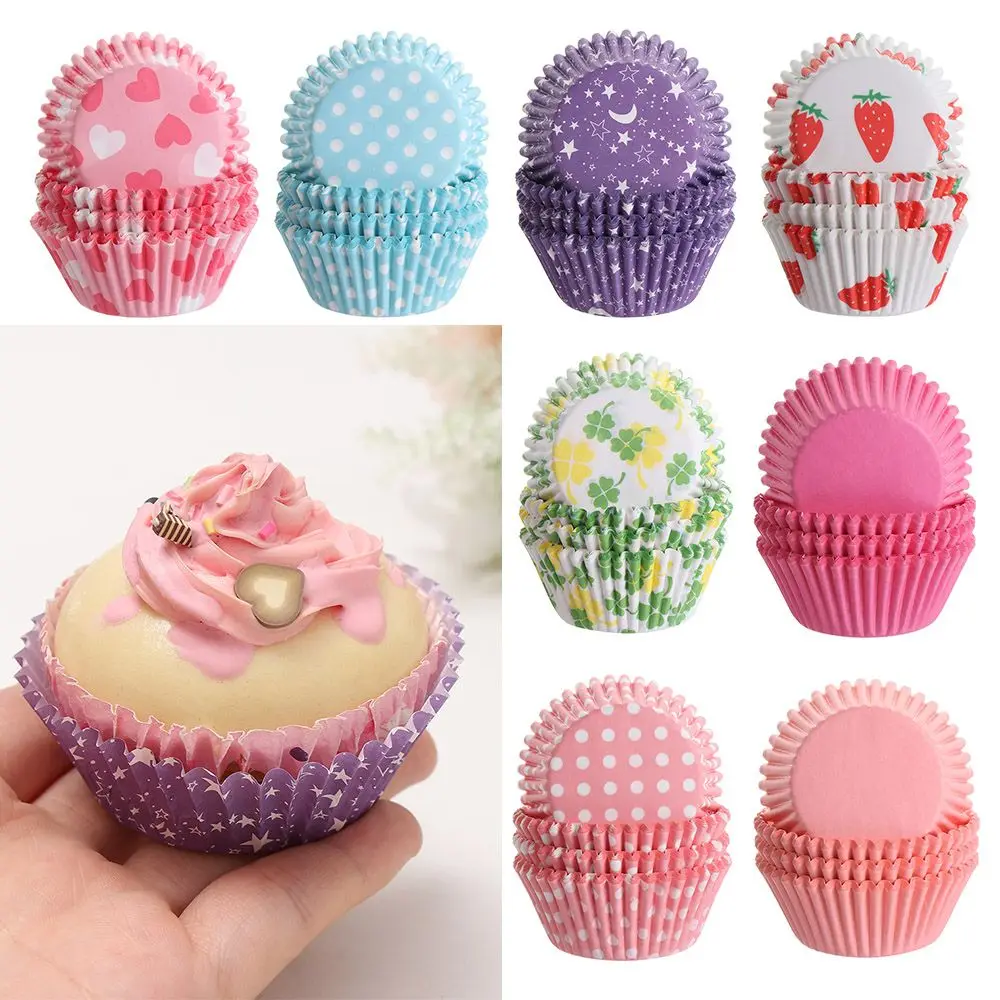 

100PCS Kitchen Accessories Liner Cake Decorating Tools Cupcake Cake Cup Muffin Boxes Baking Cups Wrapper Paper