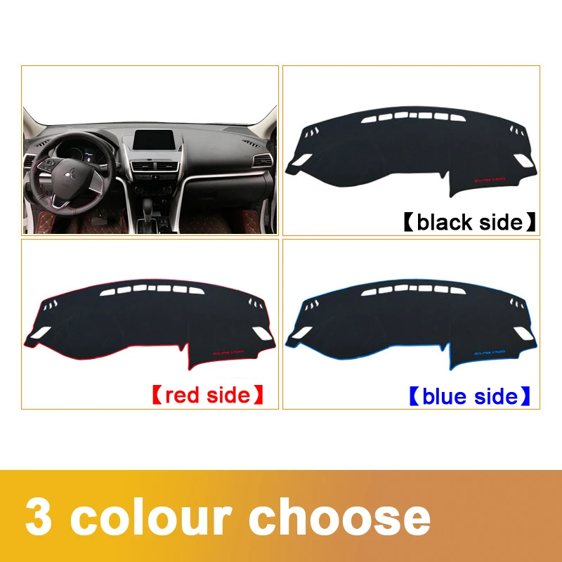 For Mitsubishi Eclipse Cross 2018 2019 LHD Car Dashboard Cover Dash Mat Non-slip Sun Shade Pad Carpets Trim Interior Accessories |