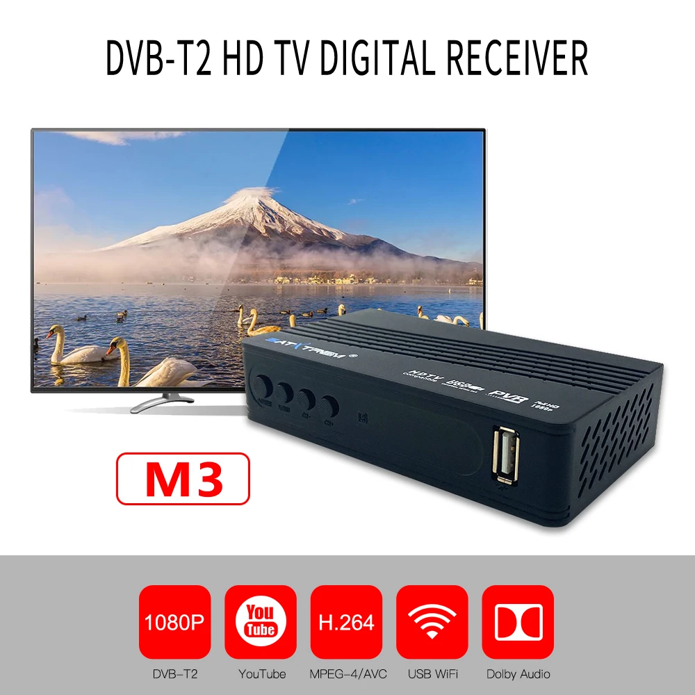 Satxtrem dvb-t2 tv tuner тв приставка dvb t2 для России тюнер dvb t2 USB Wifi receiver dvb-t2 vga приставка для цифрового тв iptv HD TV Box dvb-c тюнер Служба поддержки Dolby AC3 PVR Youtube Megogo