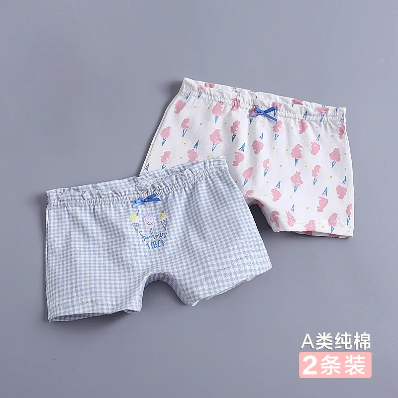 

Детское хлопковое платье для девочек с рисунком из мультфильма нижнее бельё для девочек, детские трусики-шортики-боксеры хлопковые трусы д...