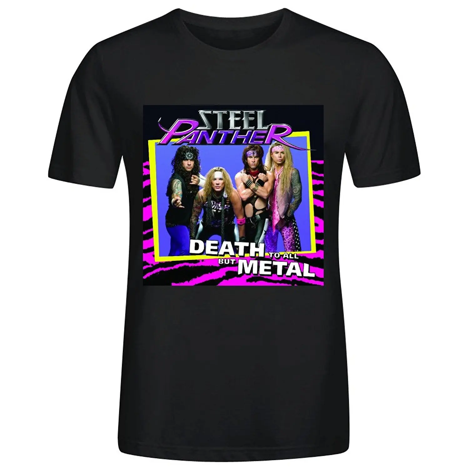 Футболка мужская с изображением стальной Пантеры глам стильная рубашка