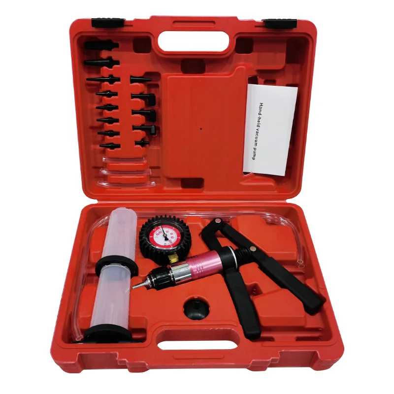 Diagnostic-tool Car Auto Handheld Vacuum Pistol Pump Brake Bleeder Adaptor Fluid Reservoir Oil Tester Tools Kit
