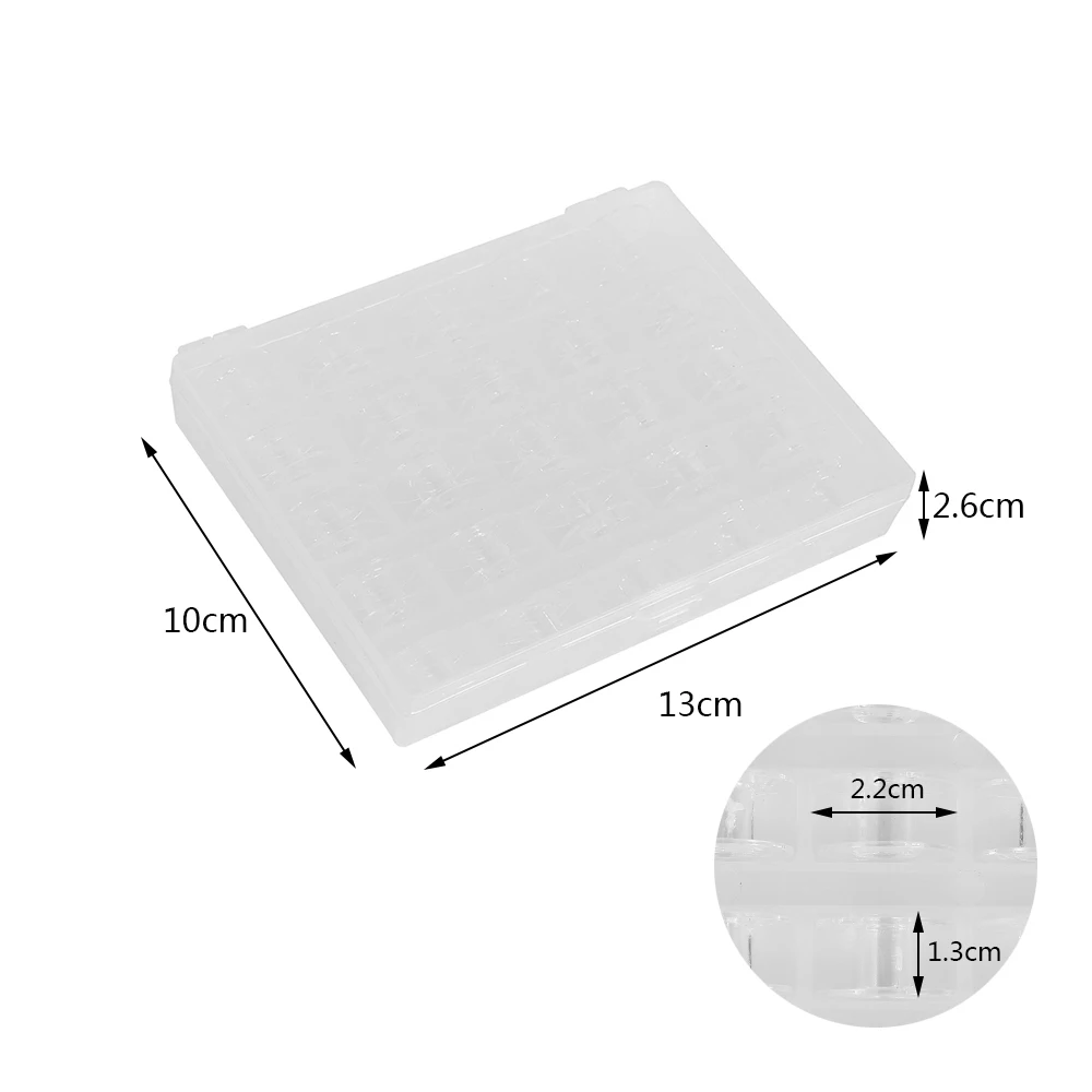 

25PCS Sewing Machine Bobbins Spools with Bobbins Spools Sewing Machine Plastic Storage Box for Home Sewing Accessories Tools