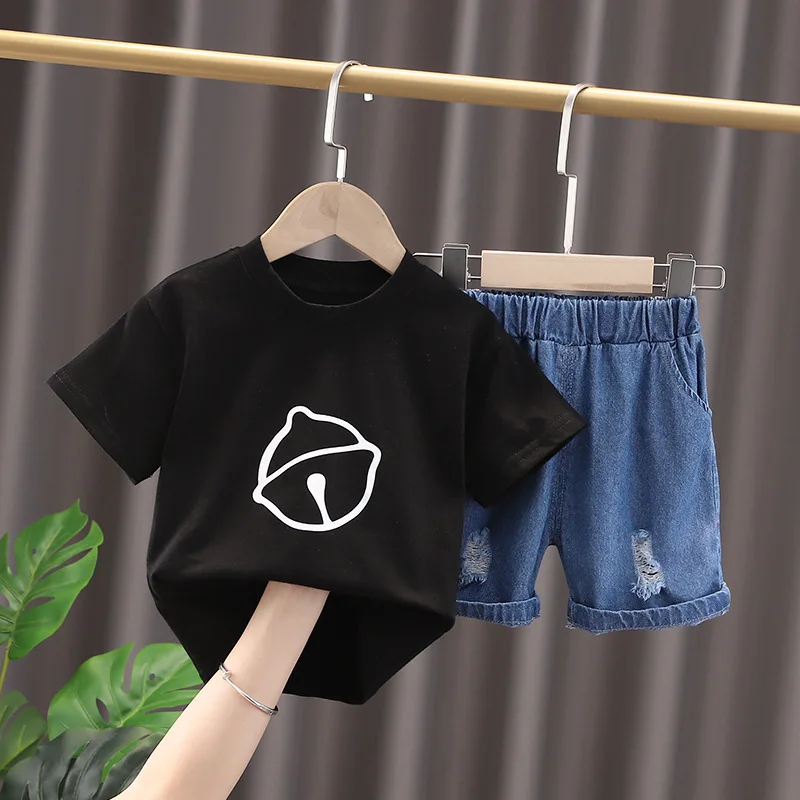 New Summer Baby Girl Clothes Suit Children Cotton T-Shirt Shorts 2Pcs/sets Toddler Casual Costume Boys Clothing Kids Tracksuits