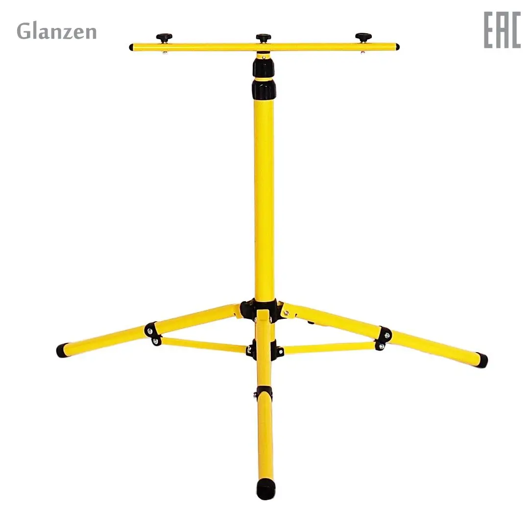 Стойка для прожекторов GLANZEN STD 0001 160 1 6м желтая двухместная|Светодиодные