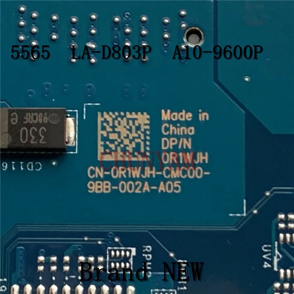 Совершенно новая материнская плата для ноутбука DELL Inspiron 5565 A10-9600P BAL22 LA-D803P R1WJH ПК 100%
