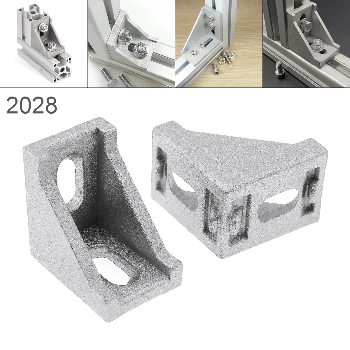 

2028 Aluminum Corner 20 x 28 L Shape Right Angle Support Connector Extrusion Industrial Aluminum Profile High Quality