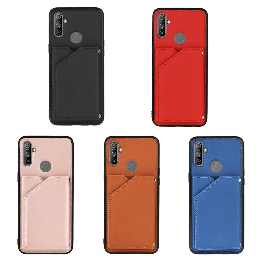 

REALME C3 Leather Wallet Case For Oppo Realme C3 C 3 Retro Luxury Flip Case Realme C3 Card Back Panel Cover RealMe C3 Case Etui