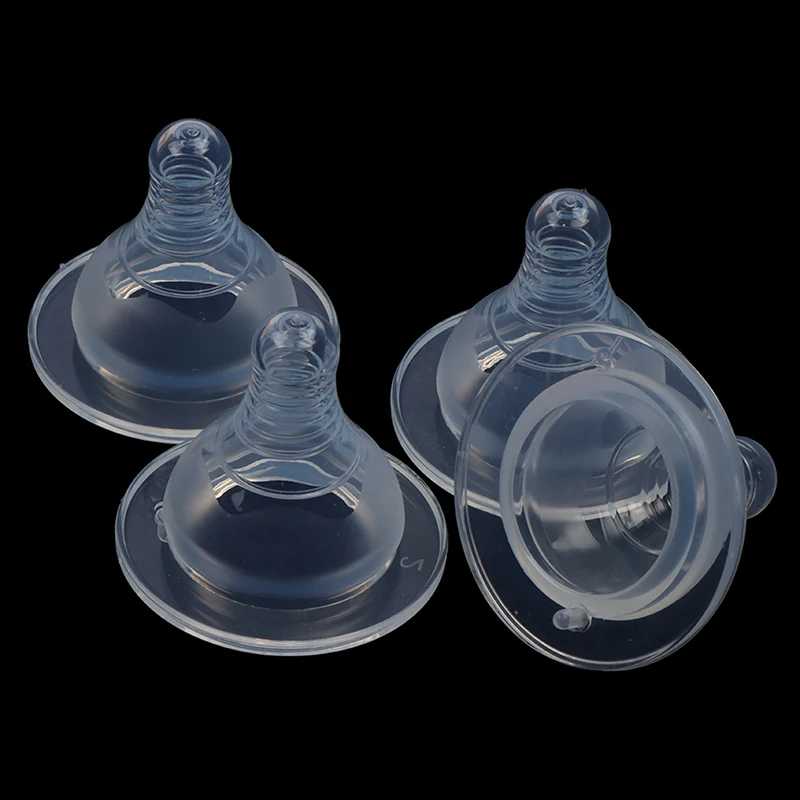 

1PC Natural Flexible Soft Silicone Pacifier Nipple Replacement Feeding Milk Bottle Standard Size for Infant Baby Toddler