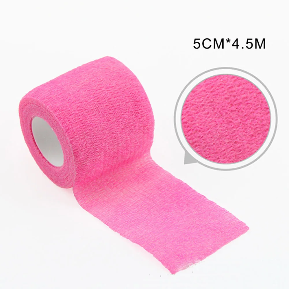 

48Pcs 5 cm x 4.5m Tattoo Grip Bandage Cover Wraps Tapes Nonwoven Breathable Self Adhesive Finger Wrist Protection Bandage