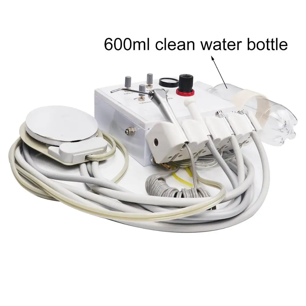 Портативный стоматологический блок турбинный работает с воздушным компрессором