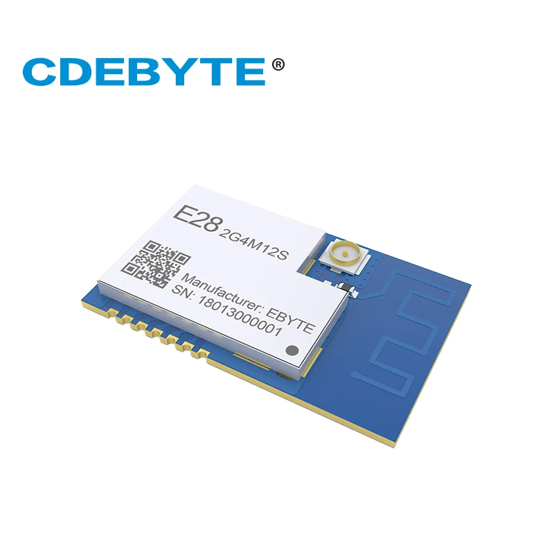E28-2G4M12S RoHS 2.0 SX1280 LoRa 2.4GHz 12.5dBm SPI IoT Module GFSK FLRC Bluetooth Transmitter Receiver IPEX PCB |