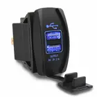 Кулисный выключатель с двойным USB-портом 3,1, зарядное устройство Carling ARB, тумблер с сисветодиодный Ной подсветкой для автомобиля, лодки, 12 В