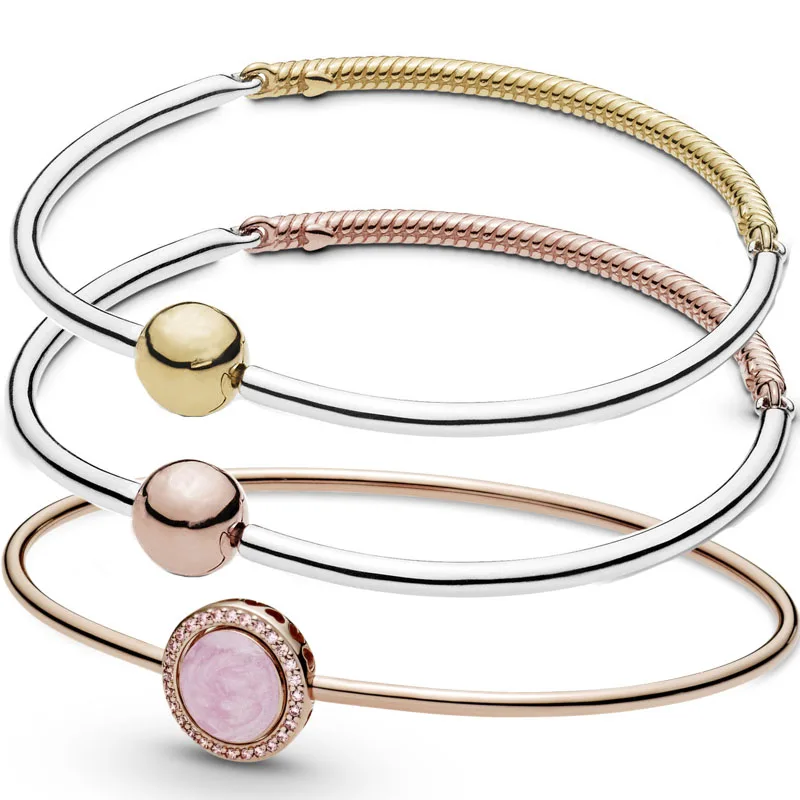 

Оригинальный Женский браслет из трех звеньев с круглым застежкой и бусинами