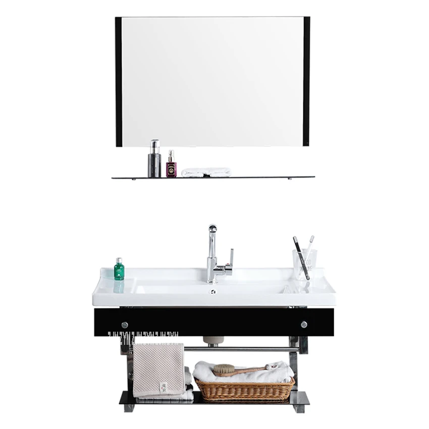 7589 ванная комната настенный керамический умывальник Закаленное стекло