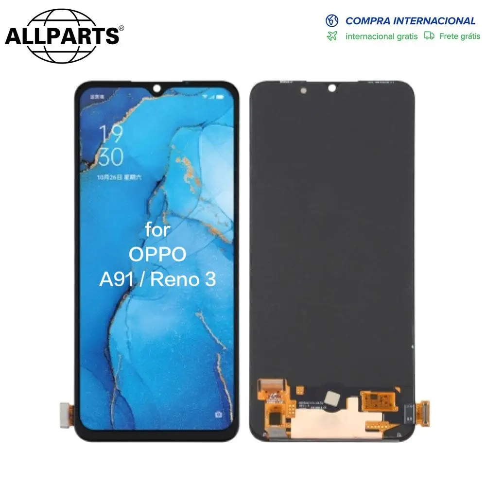 

6.4 inch OLED тачскрин Дисплей для OPPO A91 Reno 3 LCD экран в сборе с тачскрином Оригинал Reno3 PCPM00 CPH2001 CPH2021