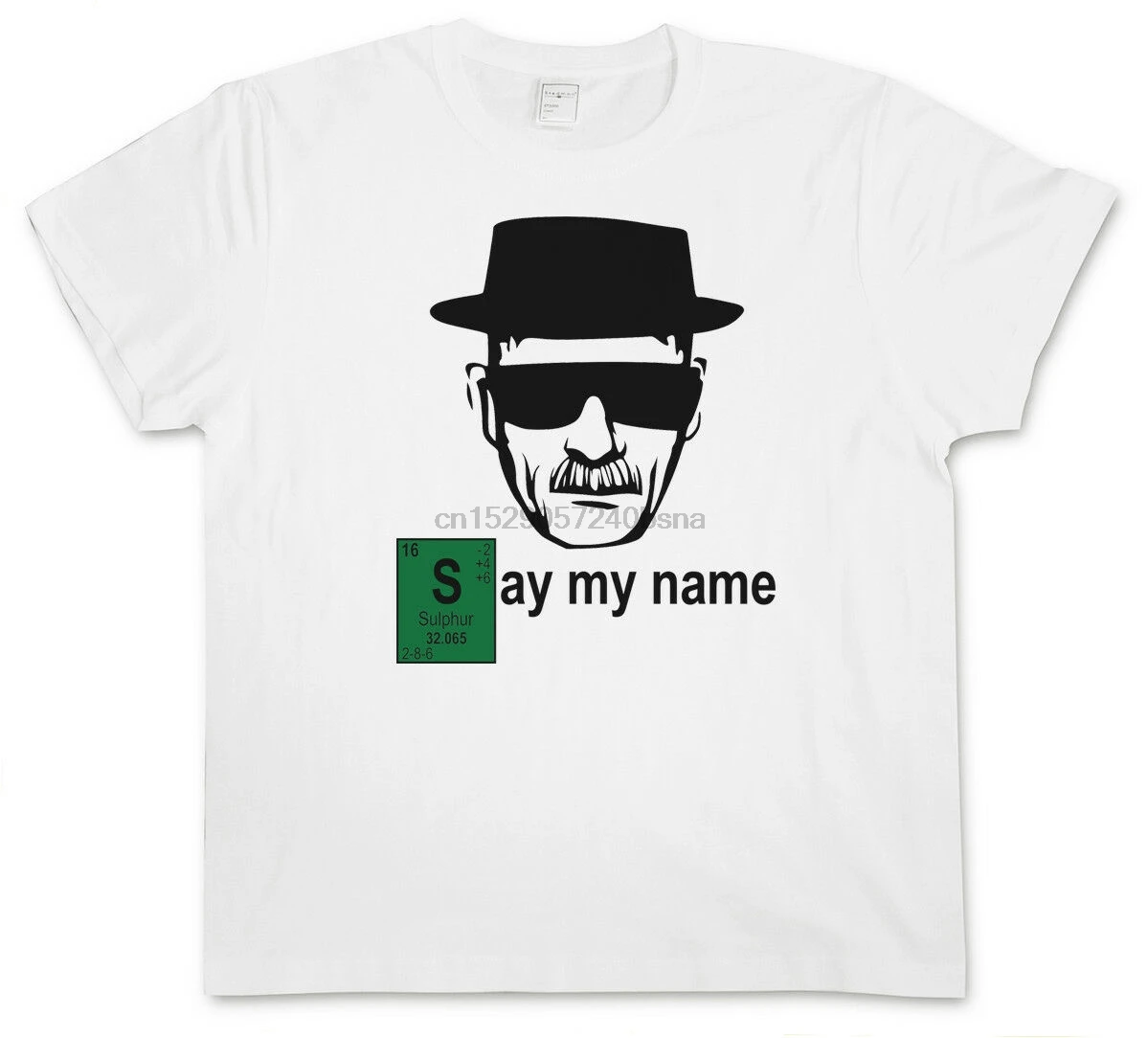 SAY MY NAME t-shirt-Breaking Walter Meth Heisenberg белая Хрустальная Пинкман Bad Мужская брендовая