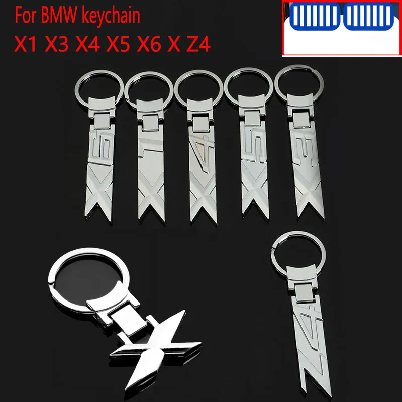 Металлический 3D брелок для автомобиля BMW X1 X3 X4 X5 X6 Z4 E84 F48 E83 F25 G01 F26 G06 E53 E70 F15 G05 F16