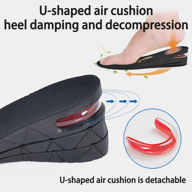 1.5-9cm Invisible Height Increase Insole Cushion Height Lift Adjustable Cut Shoe Heel Insert Taller Support Absorbant Foot Pad 6
