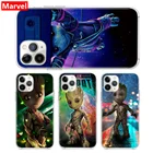 Супергерой Marvel Мстители Грут для Apple iPhone 12 Mini 11 XS Pro Max XR X 8 7 6 6S Plus 5 5S SE 2020 силиконовый чехол для телефона из ТПУ