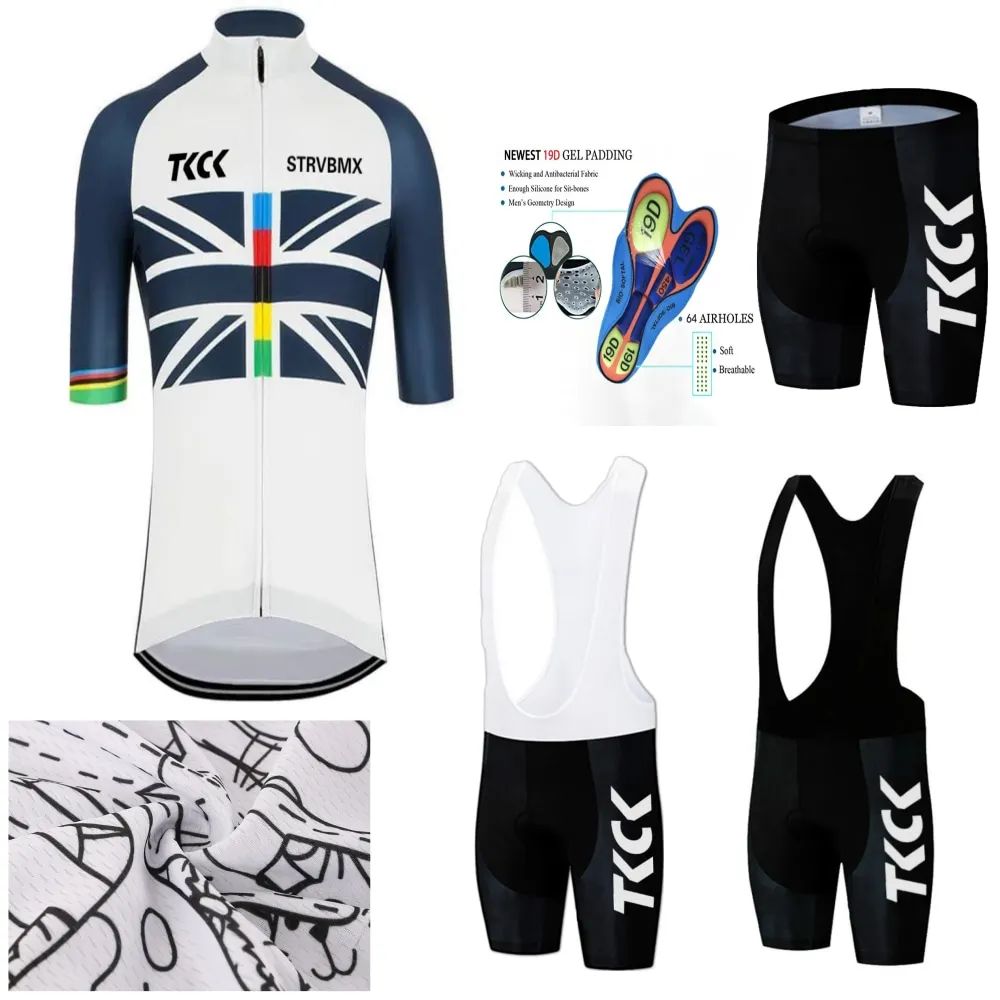 

TKCK Pro cycling jersey set bike maillot ciclismo cycling bib shorts jersey kit sports team DH BMX fashion clothes mtb shirts