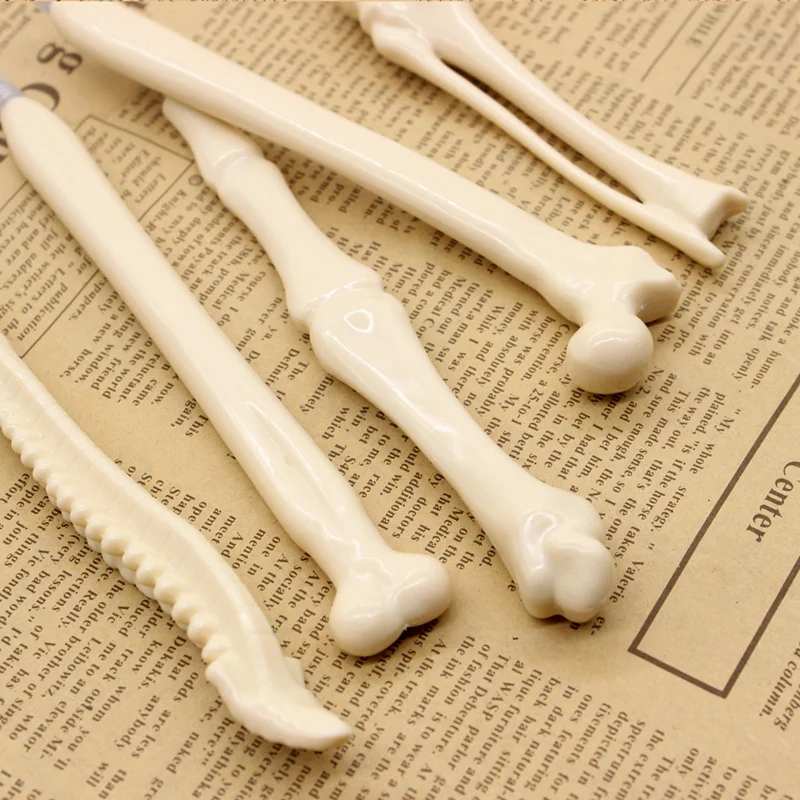 100 шт. ручка-кость шариковые ручки игрушка монстр Шариковая ручка Канцтовары