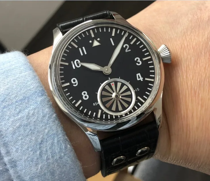 Мужские механические часы с черным циферблатом 44 мм|Мужские часы| |