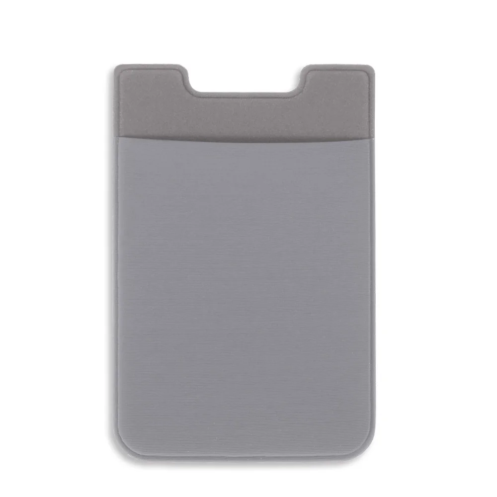 Style3-Grey Эластичный Чехол для мобильного телефона чехол-кошелек Кредитная карта ID держатель для карт клейкий карман Стикеры лайкра Карманный держатель для карт универсальный аксессуар для мобильного телефона - Цвет: Style3-Grey