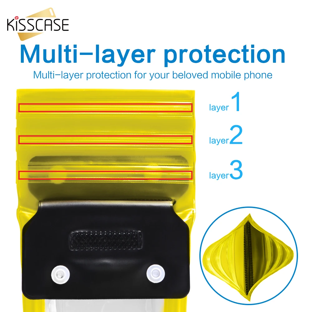 KISSCASE водонепроницаемый чехол для телефона с защитой от потери huawei P20Pro P30 Lite Honor 8X9