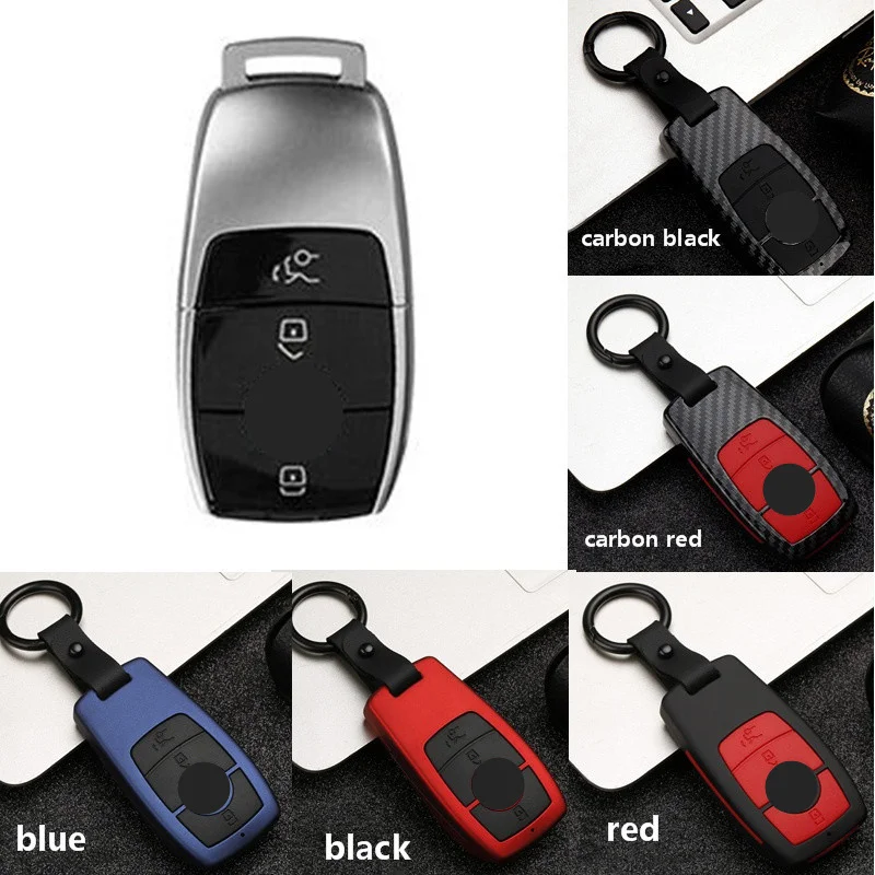Модный силиконовый чехол для автомобильного ключа из АБС углеродного волокна