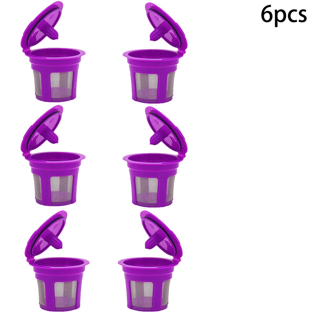 4/6 шт многоразовый фильтр для кофе K Cup KEURIG 2 0 1 MINI PLUS Mesh Capsule большой емкости и