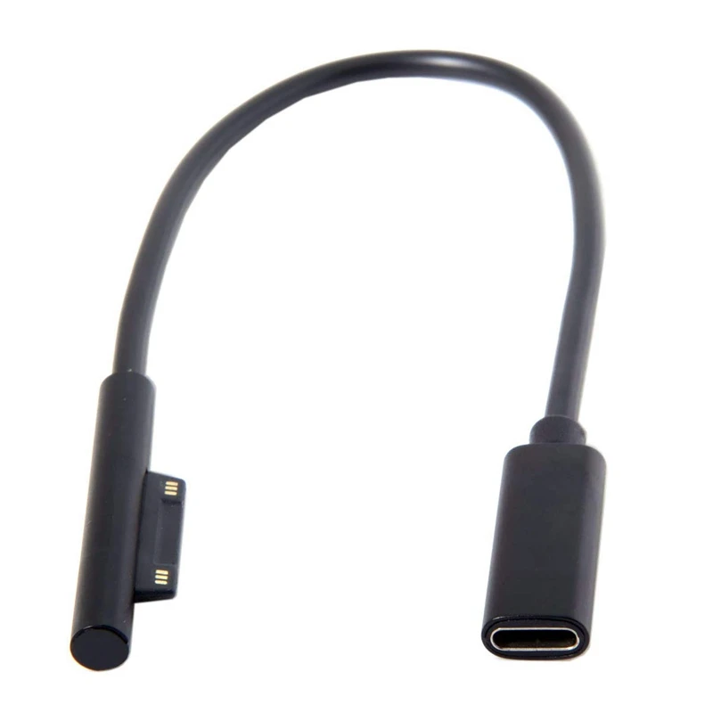 0 2 M женский USB C зарядный кабель для Surface Pro 6/5/4/3 Laptop 1/2 45W 15V PD кабель|Кабели питания| |