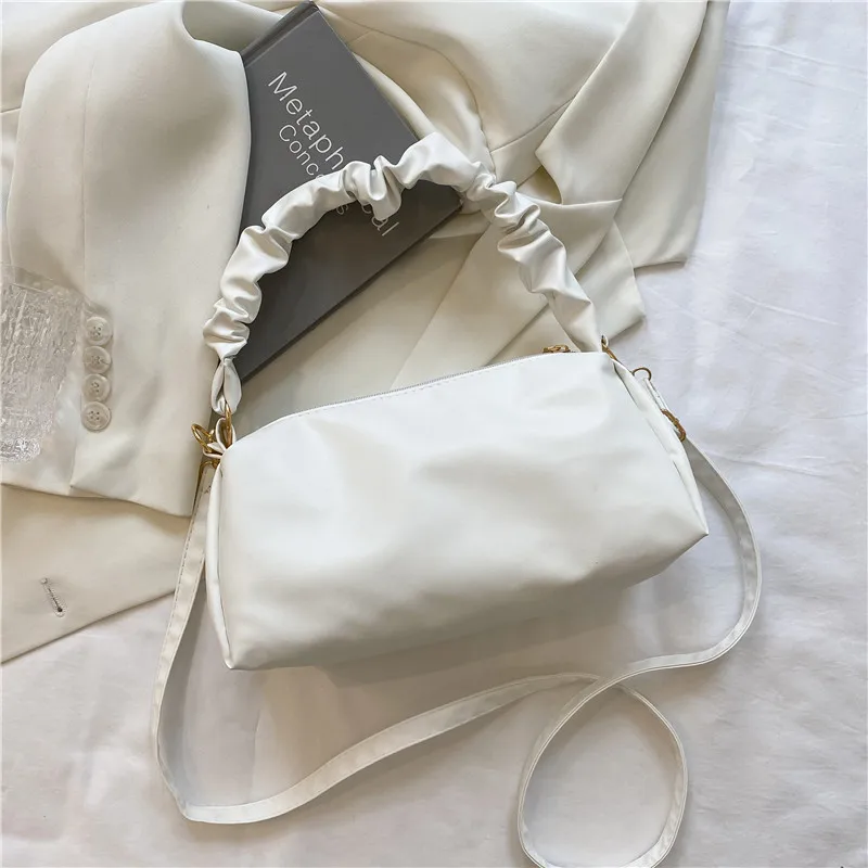 

Small Fresh Armpit Bags for Women Ladies Handbag Shoulder Bag Tide Sweet Lady Solid Color Handbag