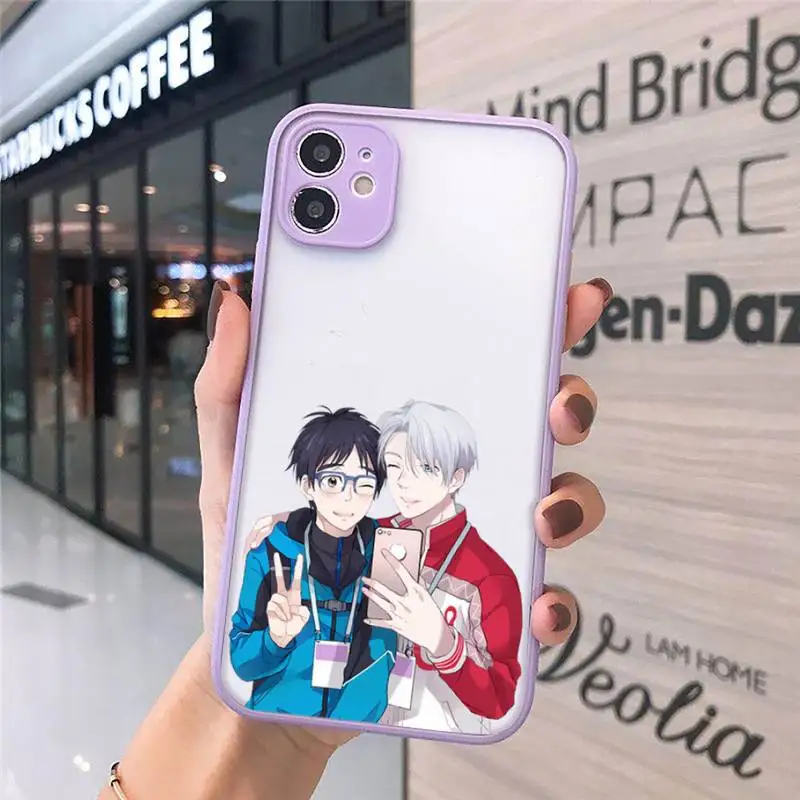 

yuri on ice Japan anime Phone Cases matte transparent For iphone 7 8 11 12 plus mini x xs xr pro max cover