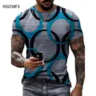 Футболка мужская с коротким рукавом, свободная модная уличная Ретро футболка в стиле Харадзюку, асимметричный принт, большие размеры, на лето