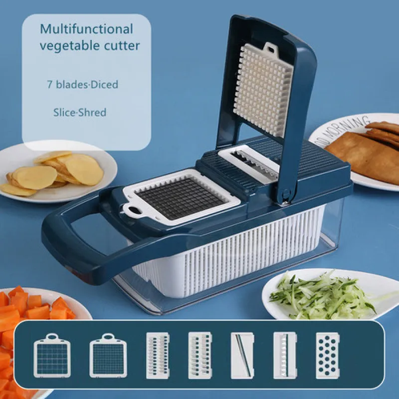 

Multifunctional vegetable cutter slicer carrot peeler grater kitchen accessories vegetable basket slicer dicer