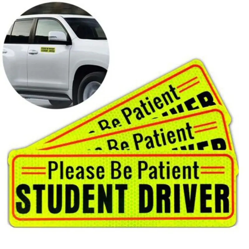 Магнитный защитный знак для водителя автомобиля светоотражающий новых