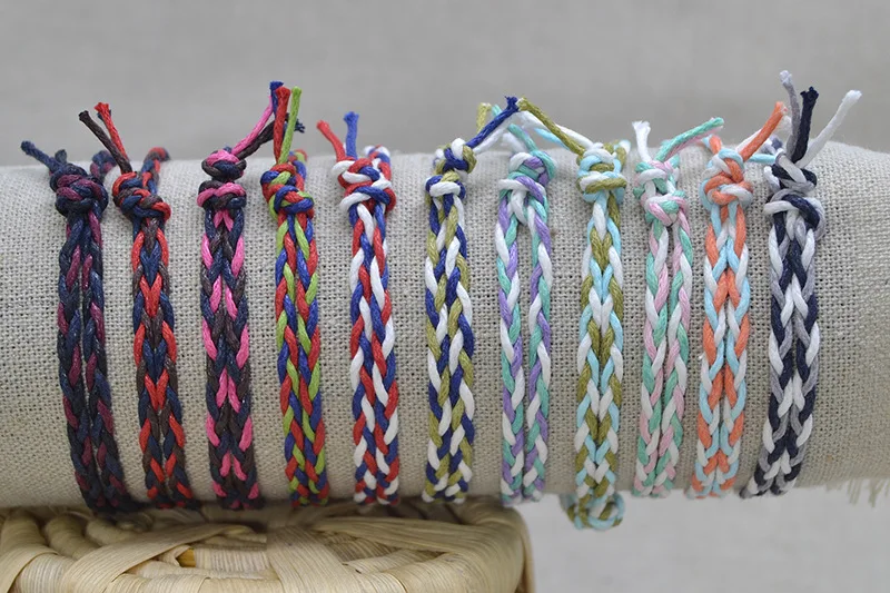 Браслеты и обручи ручной работы из вощеной струны браслеты дружбы для женщин