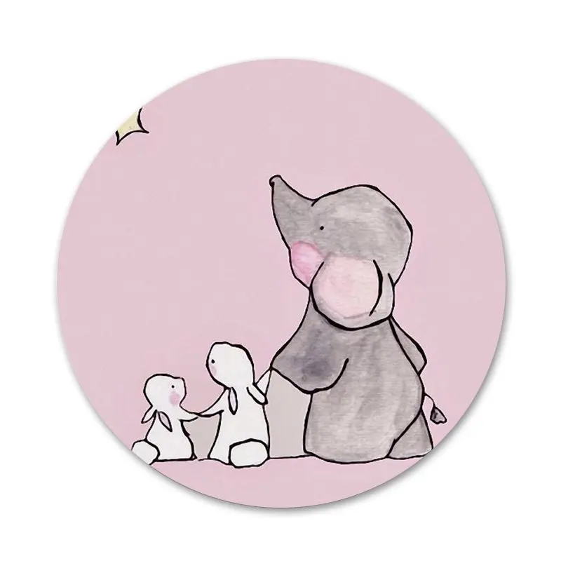 Симпатичный значок в виде слона и зайчика для украшения одежды рюкзака | Дом сад