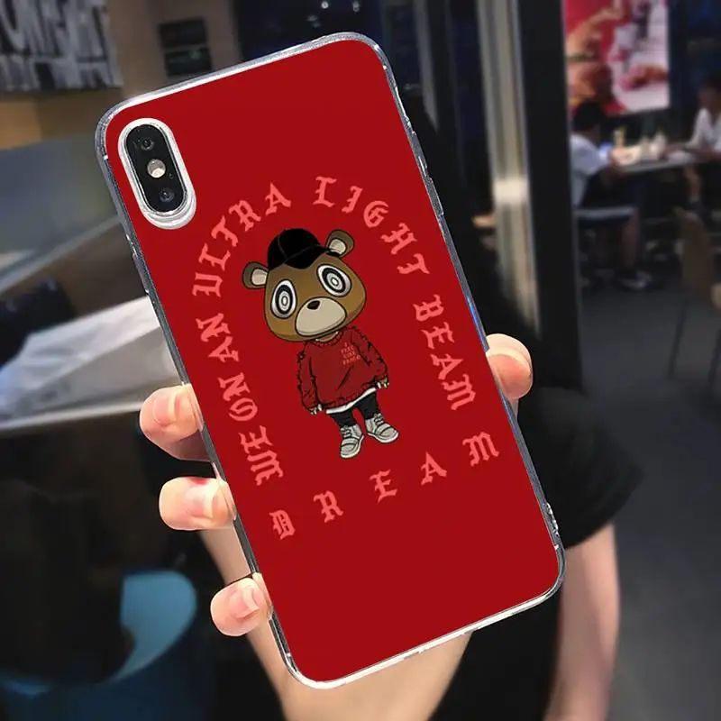 

Kanye West music producer Phone Case Transparent for iPhone 6 7 8 11 12 s mini pro X XS XR MAX Plus