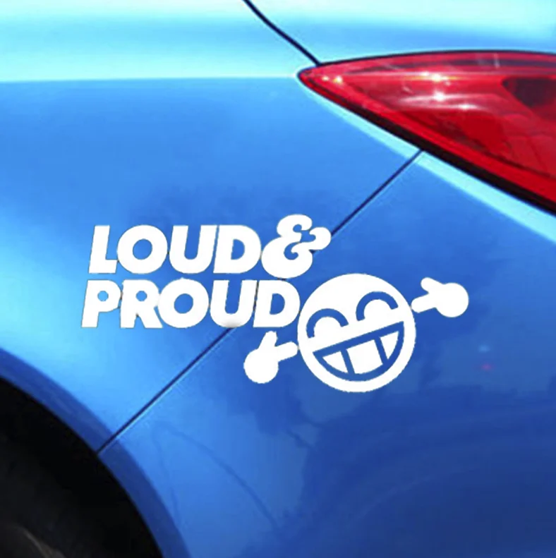 Громкая и гордая S2 смайлик забавная наклейка для автомобиля бампер винил окна Jdm