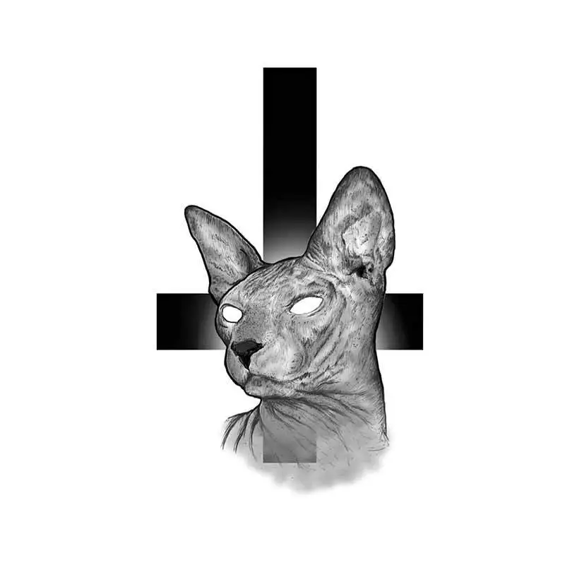 

For Sphynx Cat Funny Car Stickers DIY Motorcycle Sticker Anime Decals Waterproof 3D Creative Decal PVC 13cm*10cm